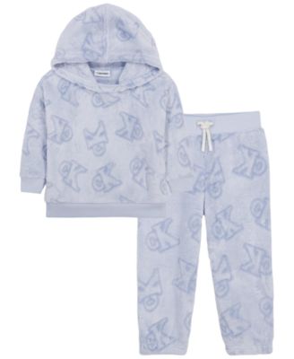 Baby Boys' Sherpa Pullover Hoodie and Jogger Pants, 2-Piece Set
