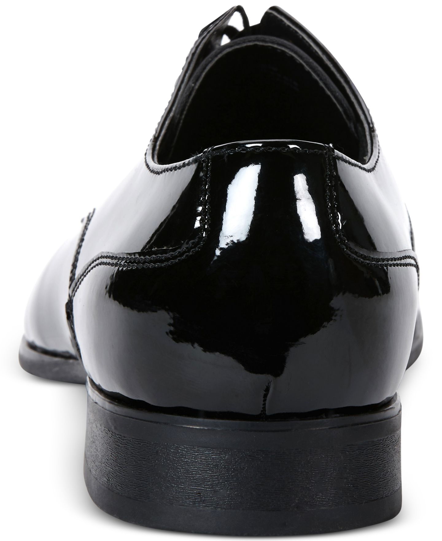 Мужские туфли Calvin Klein Brodie Lace-Up Dress Oxford, цвет: Чёрный лаковый — фото 3