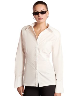 Women's Alycia Long-Sleeve Collared Button-Up Shirt