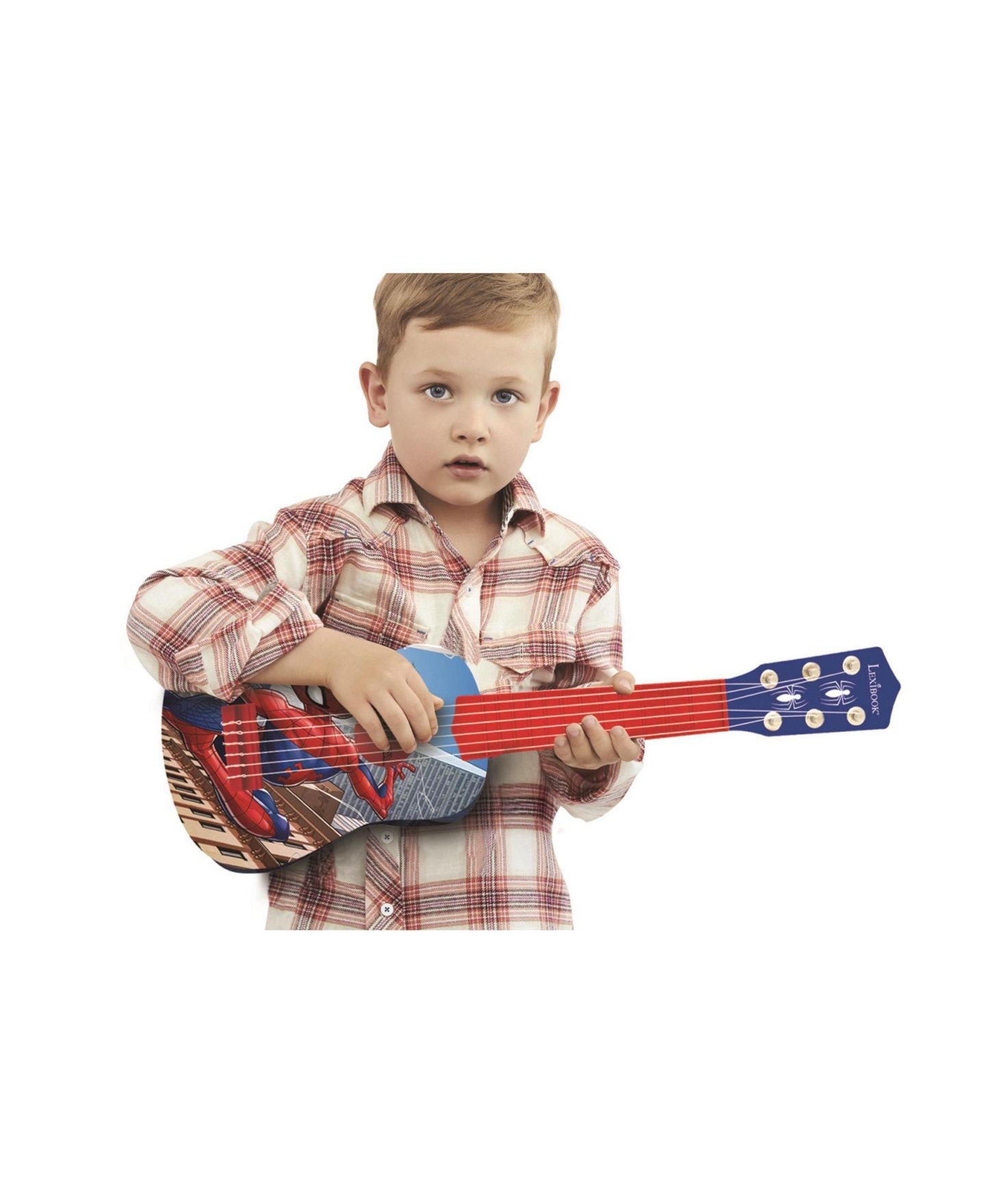 Детская игрушка Spiderman My First Wooden Guitar with 6 Nylon Strings and Learning Guide, от 3 лет — фото 6