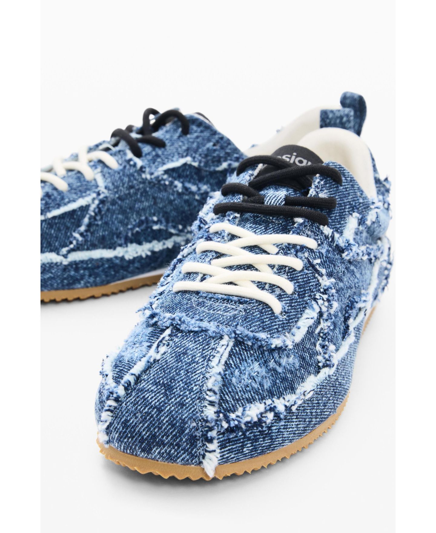 Женские кроссовки Desigual 100% Cotton, цвет: Светлый синий — фото 4