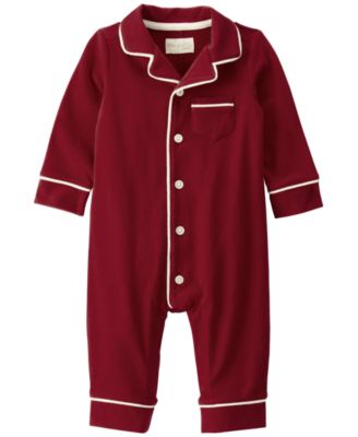 Baby Boys' or Baby Girls' Long-Sleeve Collared Coveralls