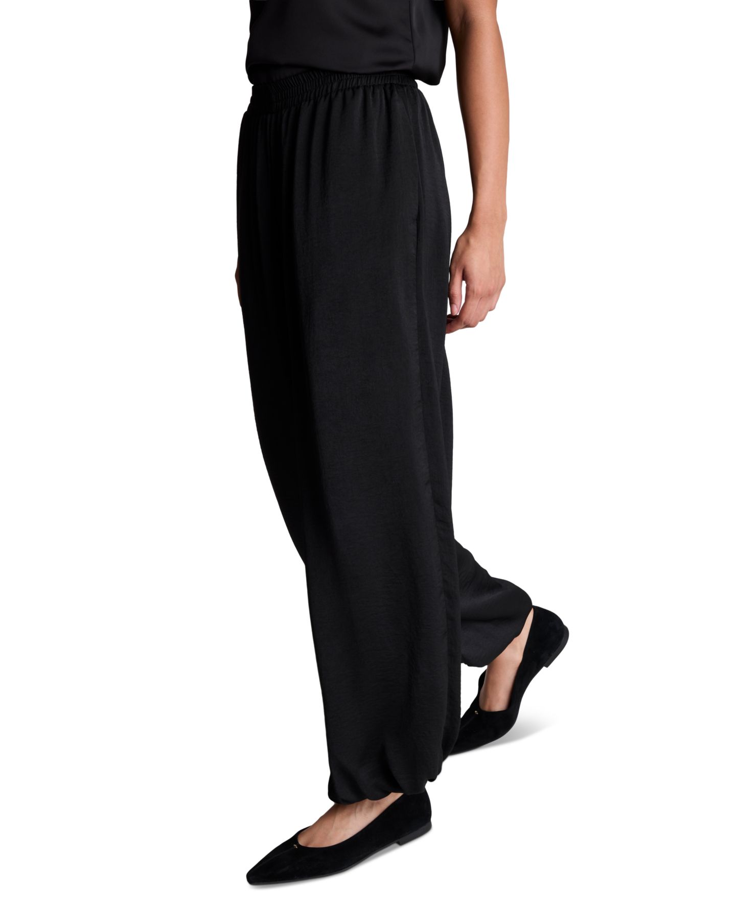 Женские брюки Kenneth Cole Balloon Leg Pull-On, цвет: Чёрный — фото 2