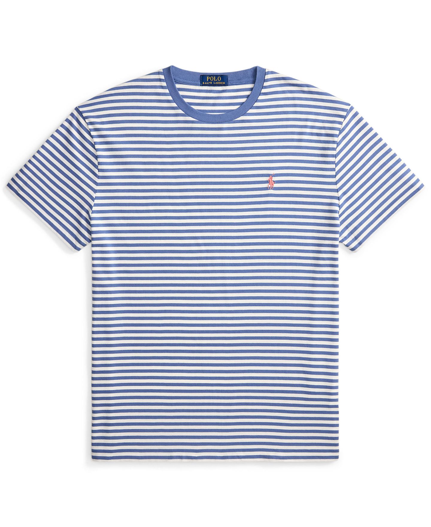 Мужская футболка Polo Ralph Lauren Classic-Fit Striped, цвет: Синий / Белый, вариант 1 — фото 5