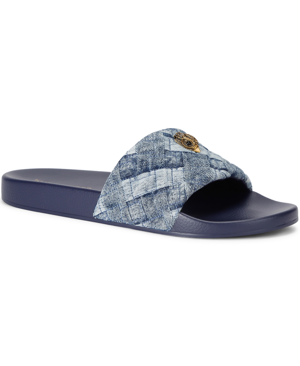 Kurt Geiger London Women's Meena Eagle Denim Slides