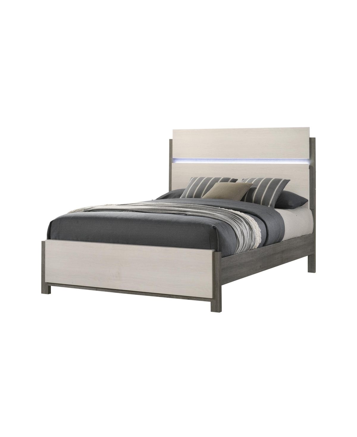 Kings Brand Furniture 6-Piece Bedroom Set - King Size Bed with Dresser, Mirror, Chest and 2 Nightstands