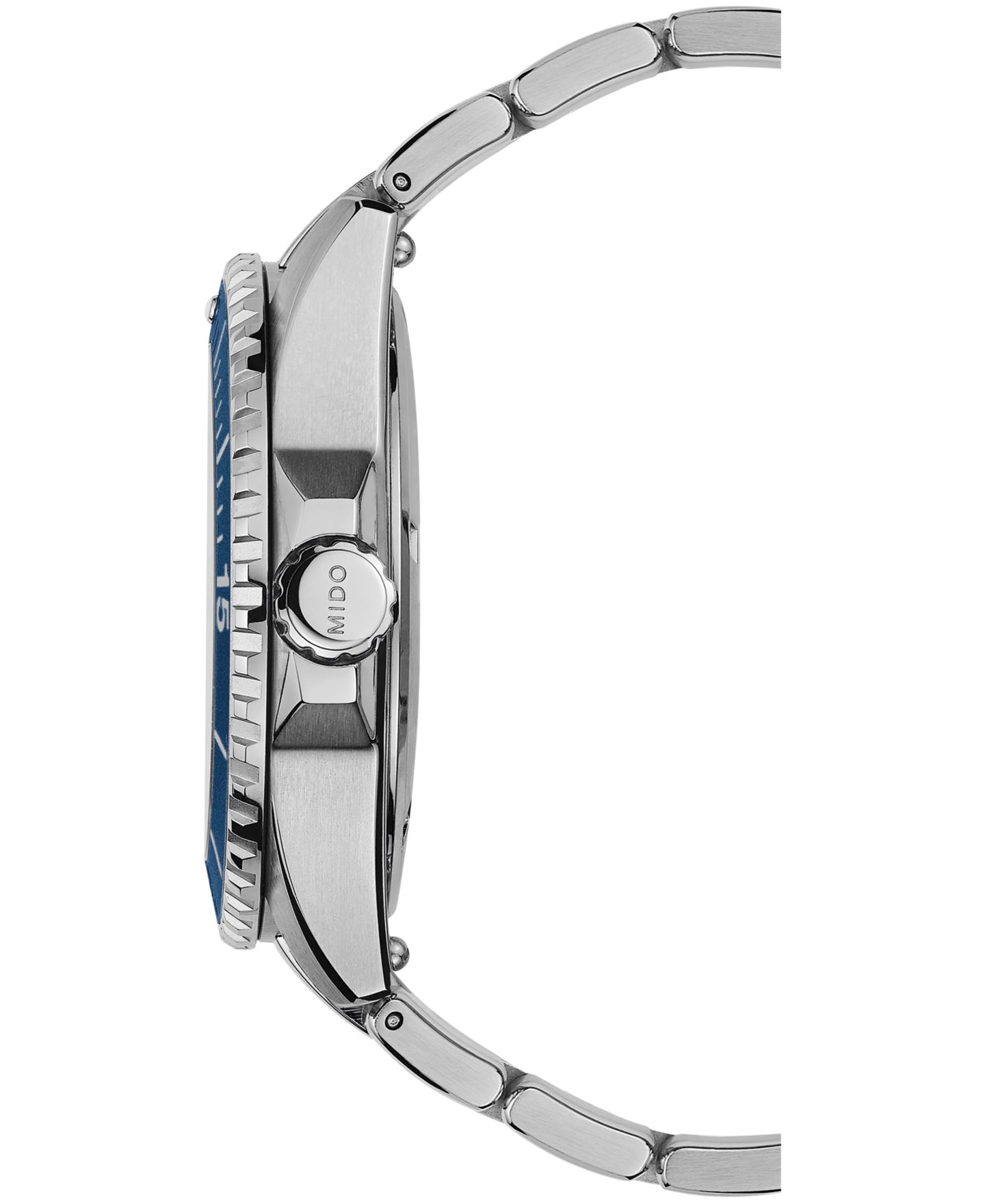 Мужские часы Mido Swiss-Automatic Ocean Star 200 Blue Dial Stainless Steel Watch 41mm — фото 3