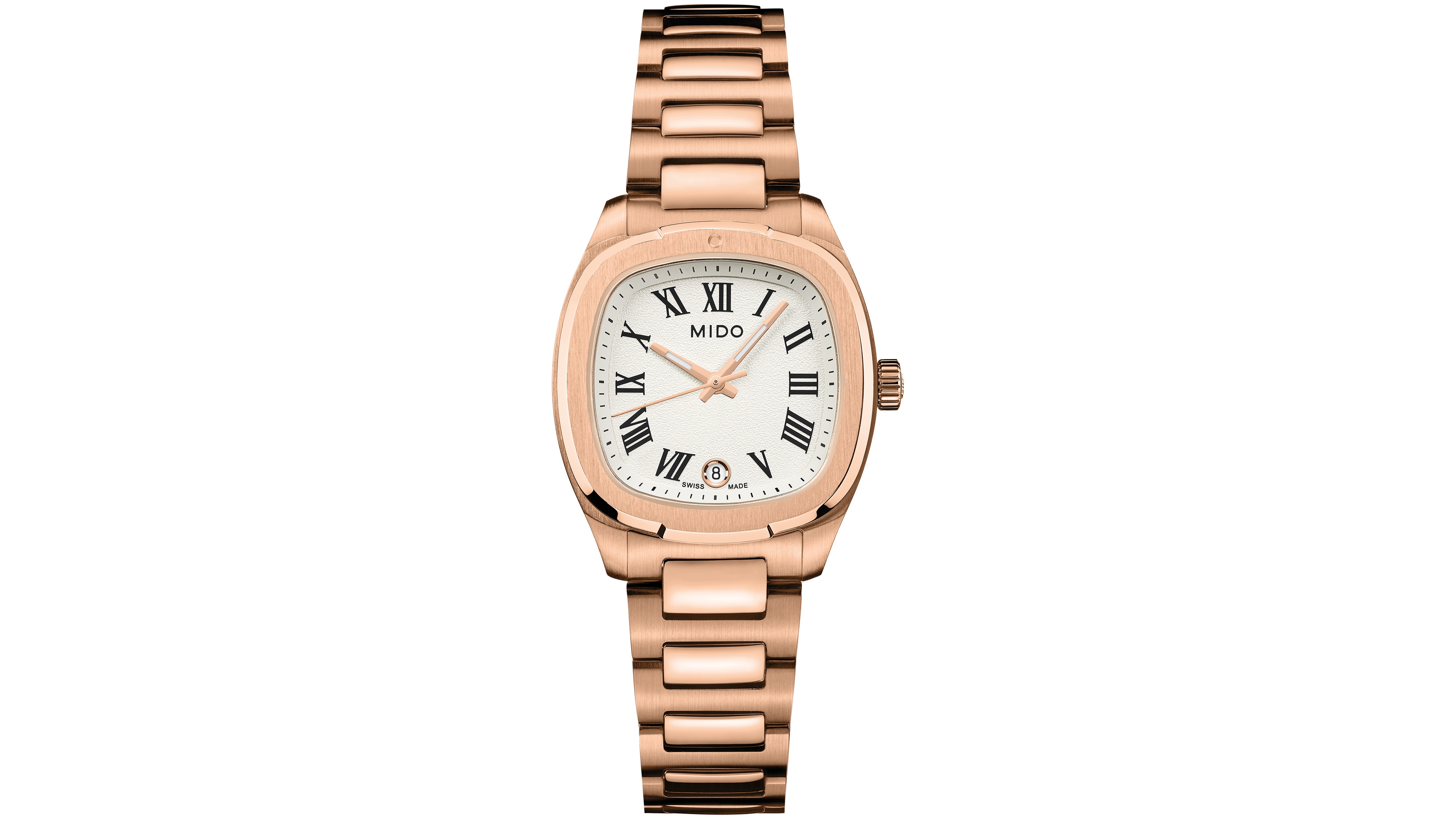 Mido Men's and Women's Swiss Quartz Multifort Tv Stainless Steel Watch, 28mm