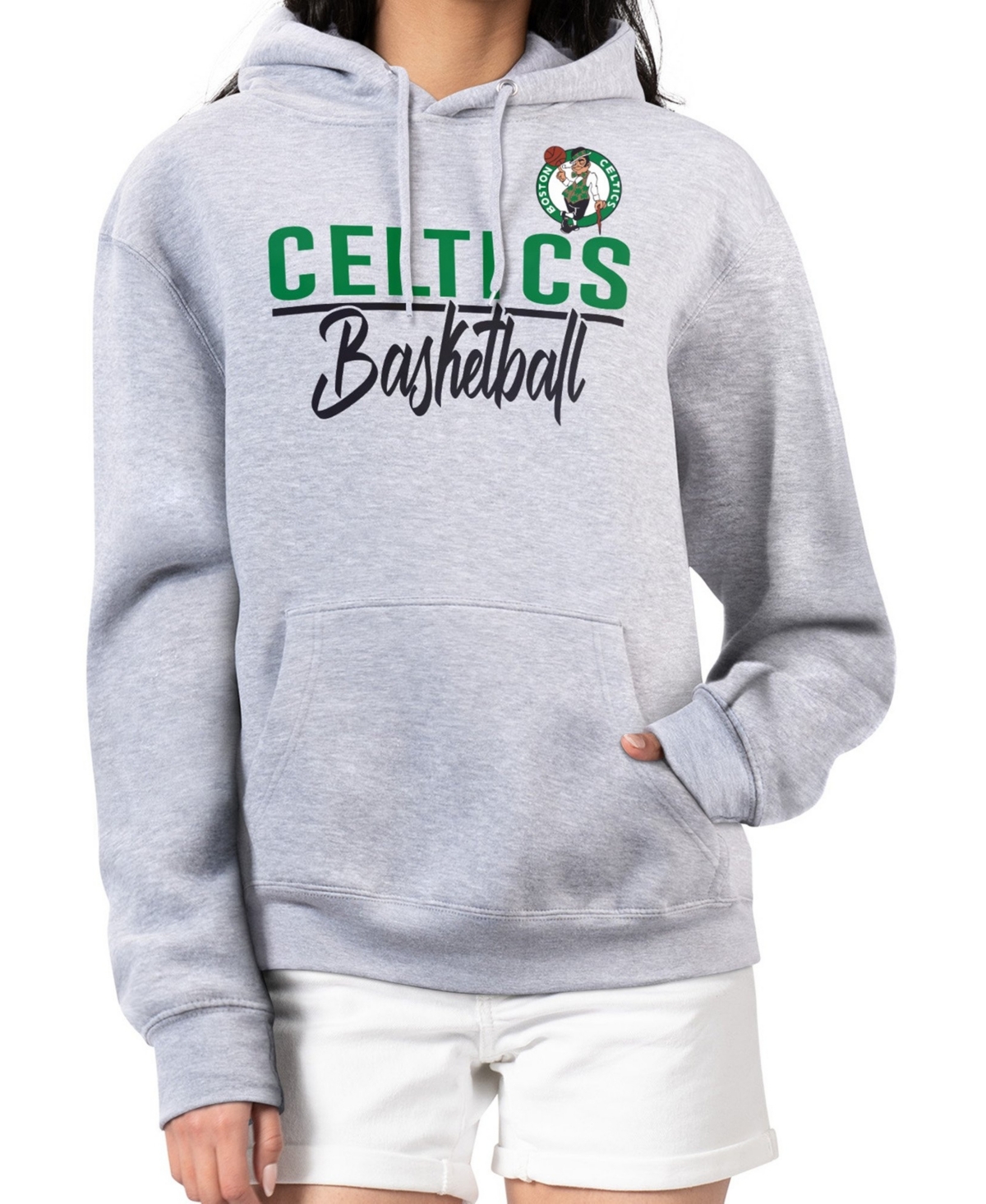 G-iii 4Her by Carl Banks Women's Boston Celtics Graphics Fleece Pullover Hoodie