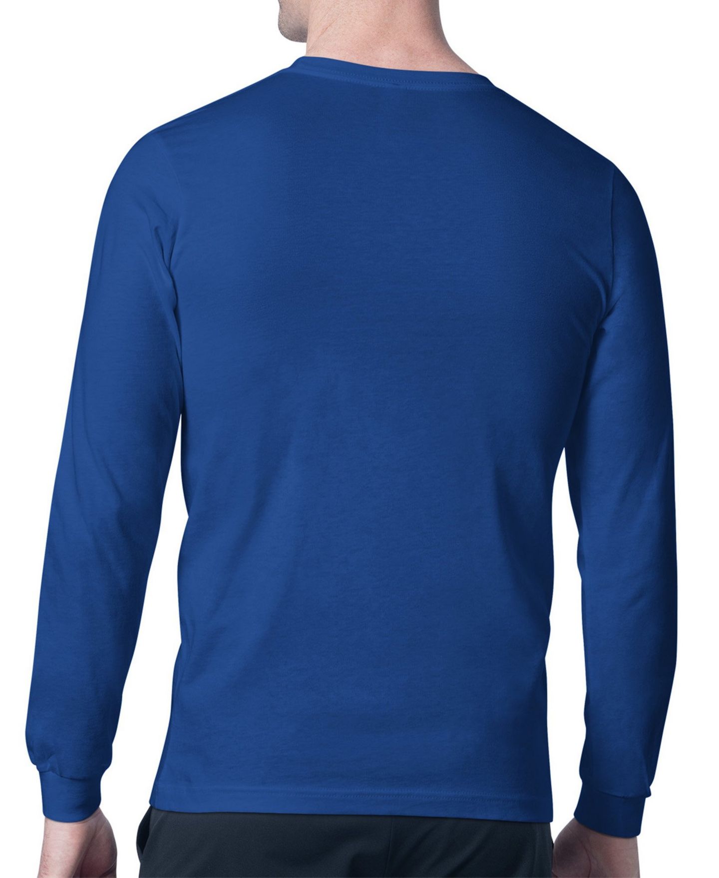Мужская футболка Starter Royal Indianapolis Colts Team Track Graphic Long Sleeve — фото 2