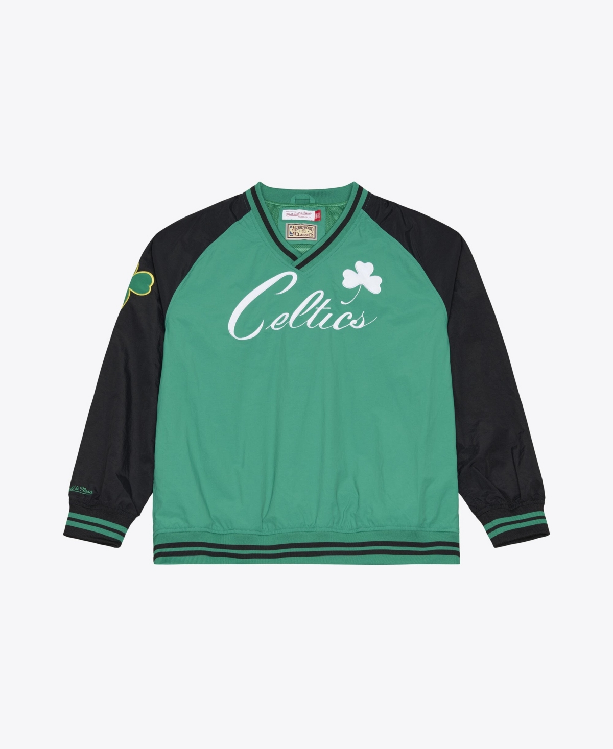 Mitchell & Ness Men's Boston Celtics Classic V-Neck Pullover Jacket - Kelly Green