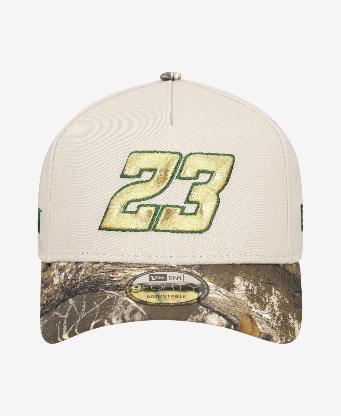 Мужская кепка New Era Cream Bubba Wallace Realtree A-Frame 9FORTY Adjustable Hat — фото 2