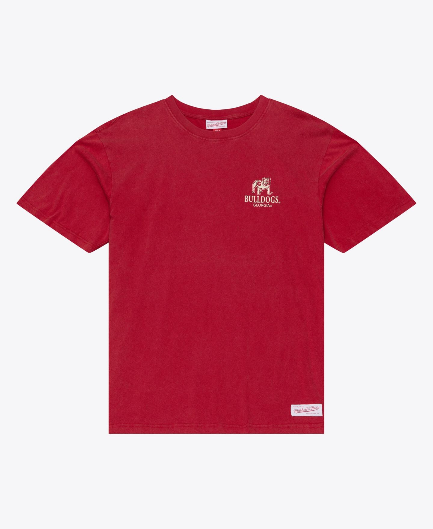 Мужская футболка Mitchell & Ness Red Georgia Bulldogs Core Icon — фото 1
