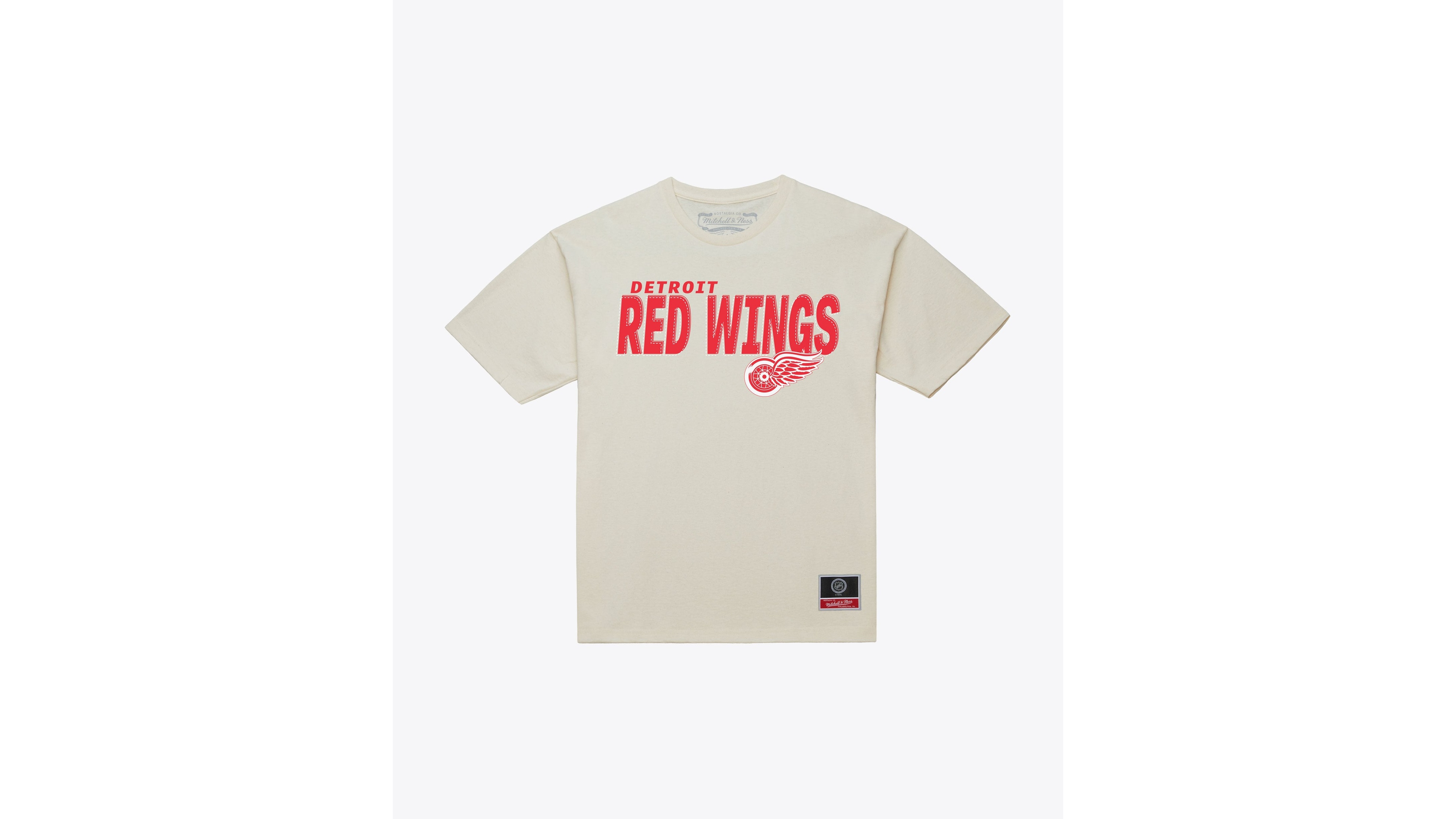 Mitchell & Ness Men's Detroit Red Wings Core Plus Graphic Crewneck T-Shirt