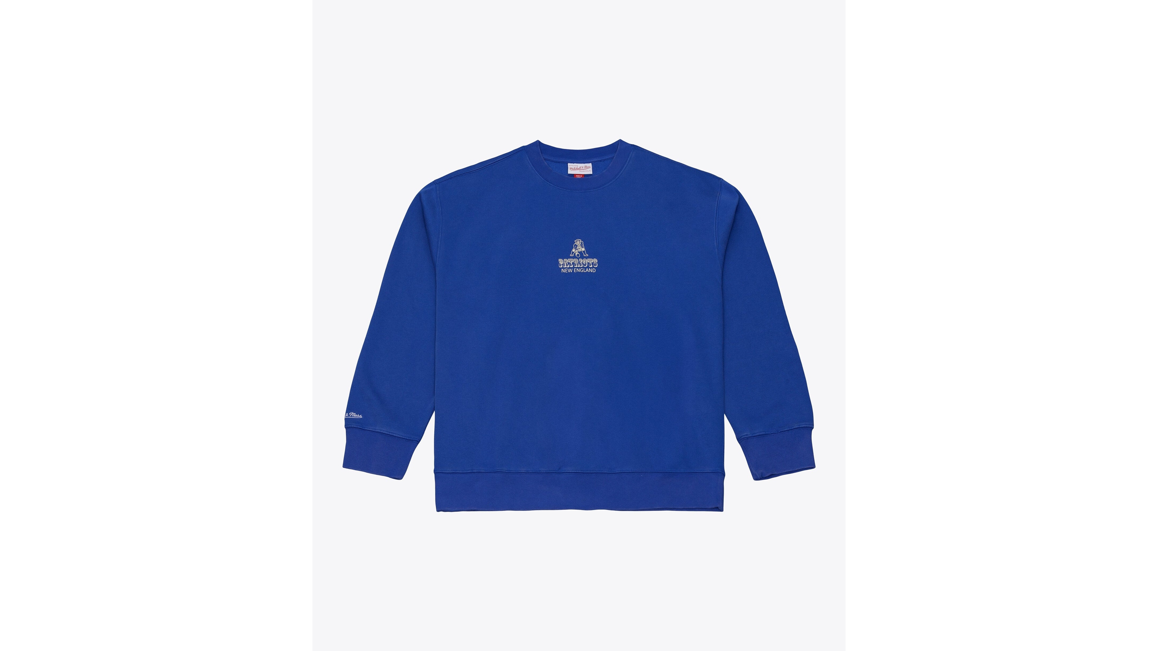 Mitchell & Ness Men's Core Essentials Micro Logo Crewneck Fleece Sweatshirt