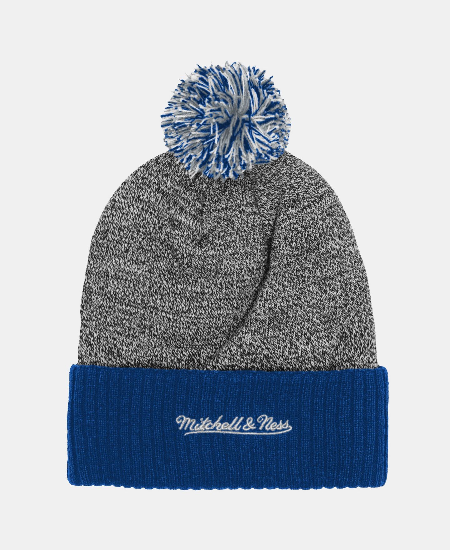 Детский головной убор Mitchell & Ness Big Boys and Girls Royal Indianapolis Colts Cuffed Knit Hat with Puff — фото 2