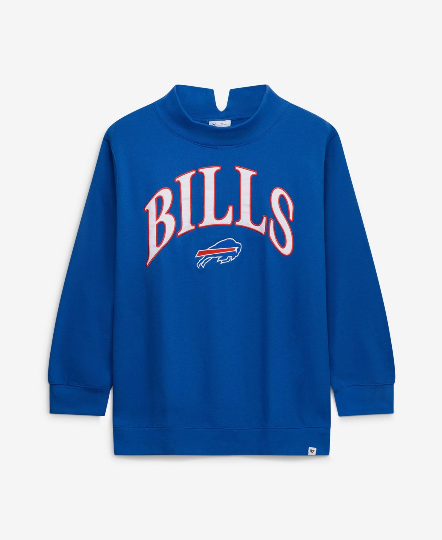 Женский свитер '47 Brand Royal Buffalo Bills Plus Size Vantage Mock Neck Pullover — фото 1
