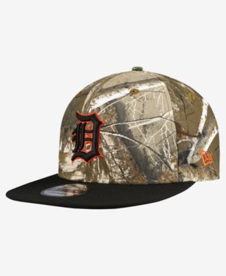 Men's Camo Detroit Tigers Realtree Orange Pop 9FIFTY Snapback Hat