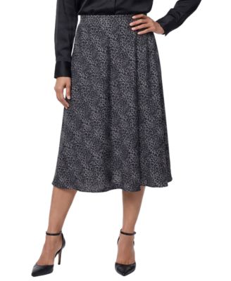 Women's A-Line Midi Pull-On Skirt