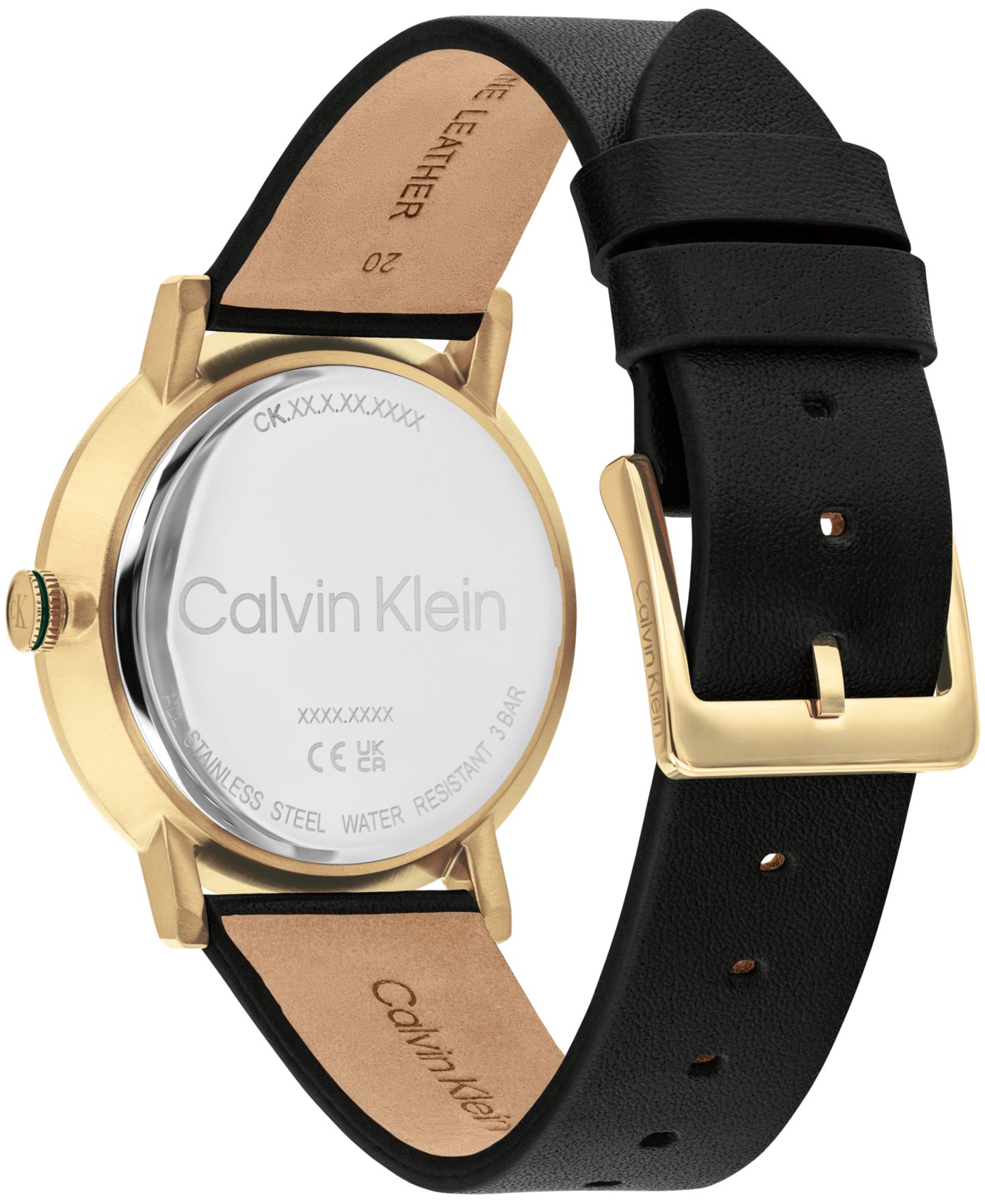 Мужские часы Calvin Klein Quartz Real Black Leather 40mm — фото 3