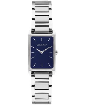 Men's Quartz Dapper Silver-Tone Stainless Steel Bracelet Watch 24mm