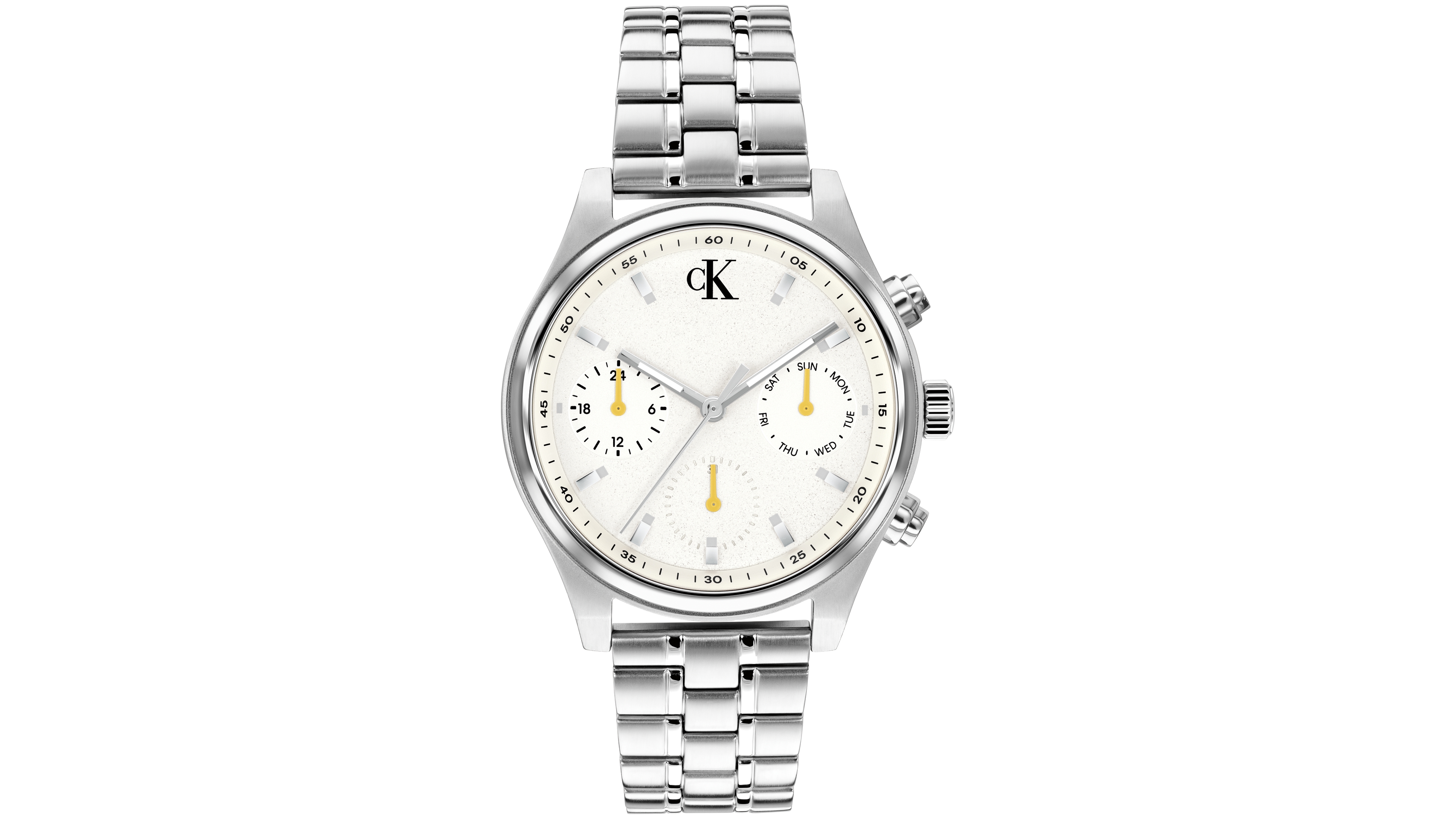 Calvin Klein Men's Quartz Modern Vintage Stainless Steel Bracelet Watch 38mm