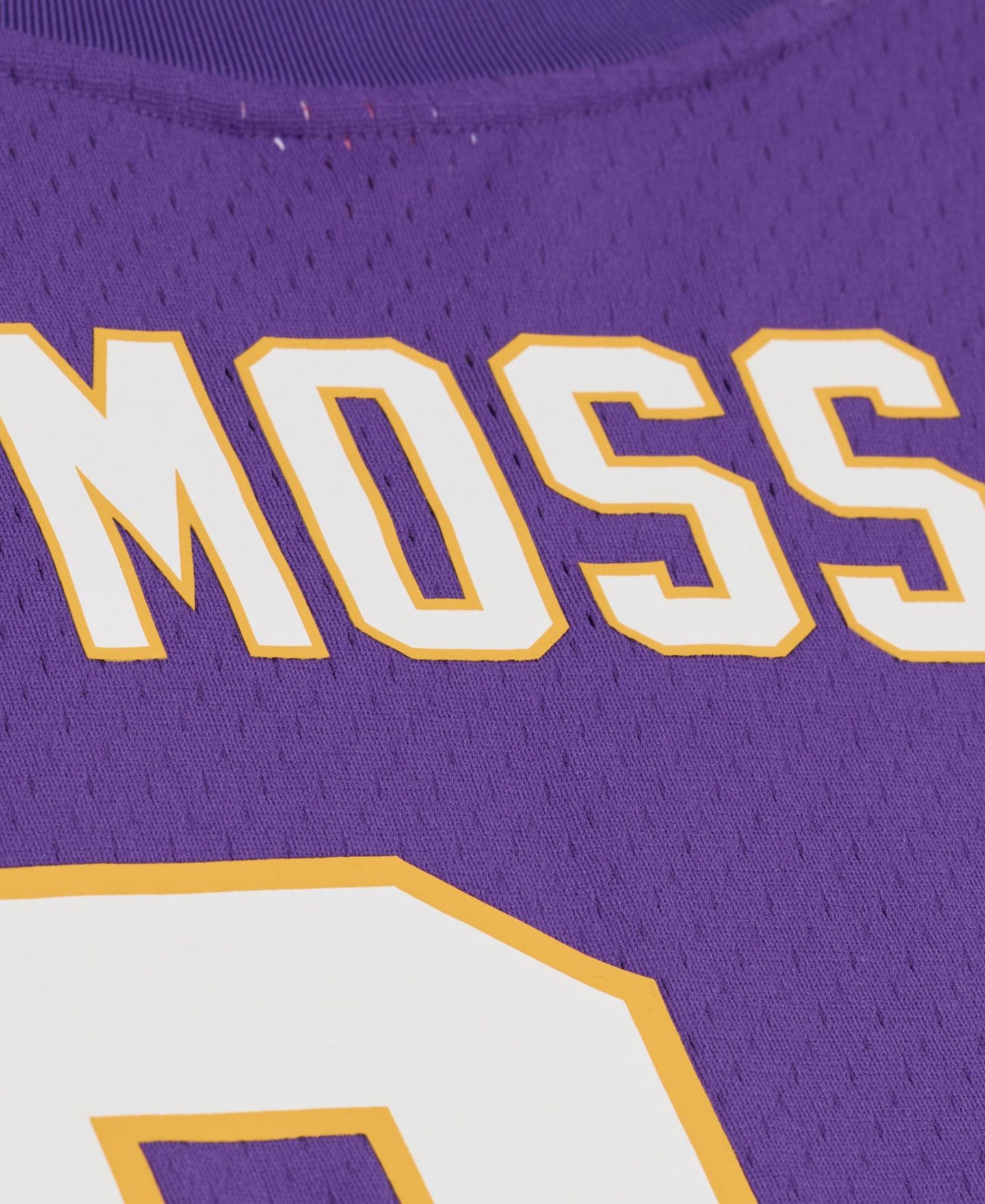 Мужская футболка Mitchell & Ness Randy Moss Purple Minnesota Vikings Retired Player Name Number Mesh — фото 3