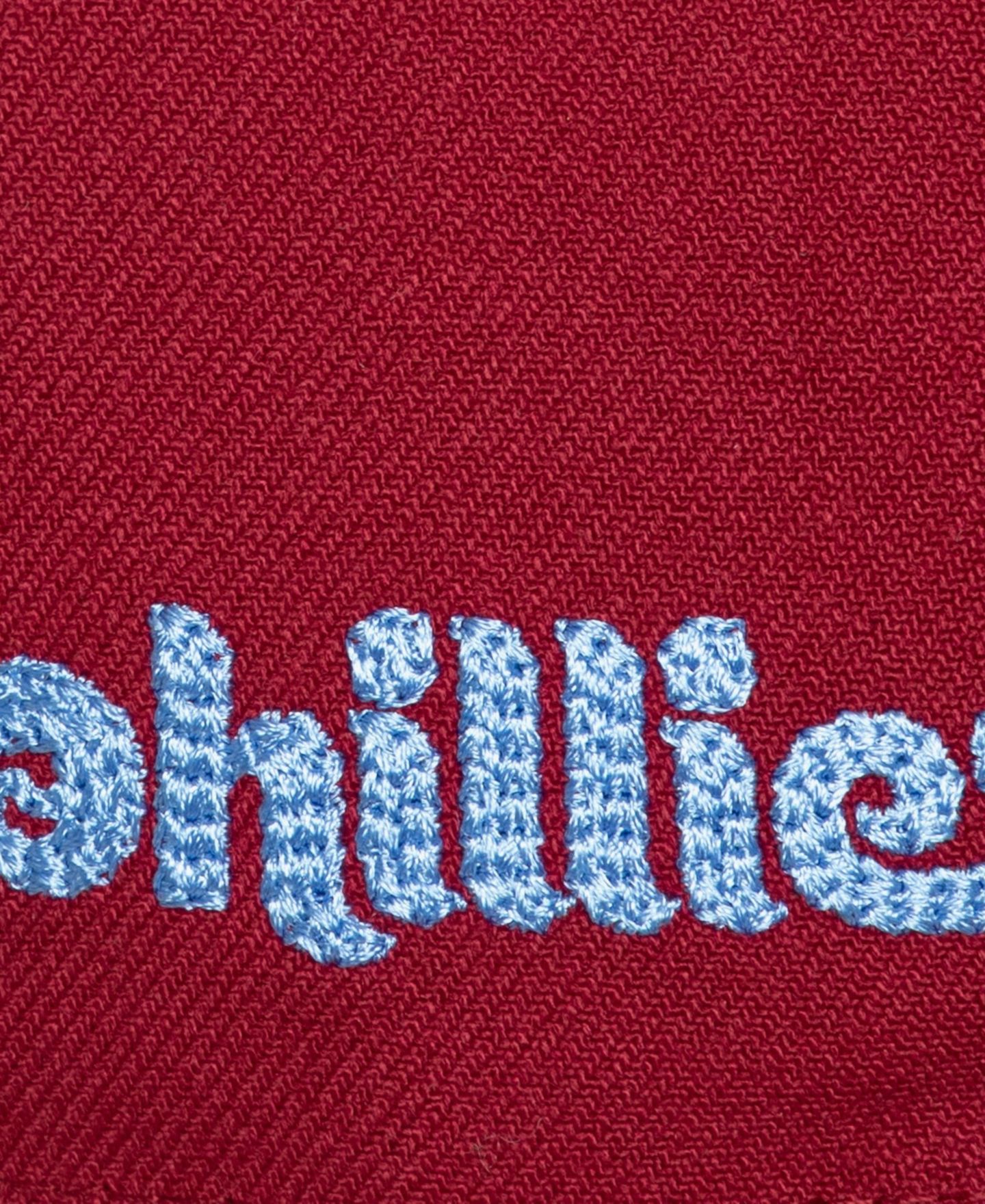 Мужская кепка Mitchell & Ness Maroon Philadelphia Phillies Secondary Patch Pro Snapback Hat — фото 4