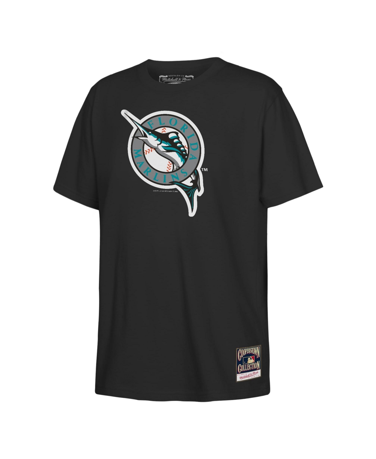 Mitchell & Ness Boys' and Girls' Florida Marlins Retro Logo Classic-Fit T-Shirt
