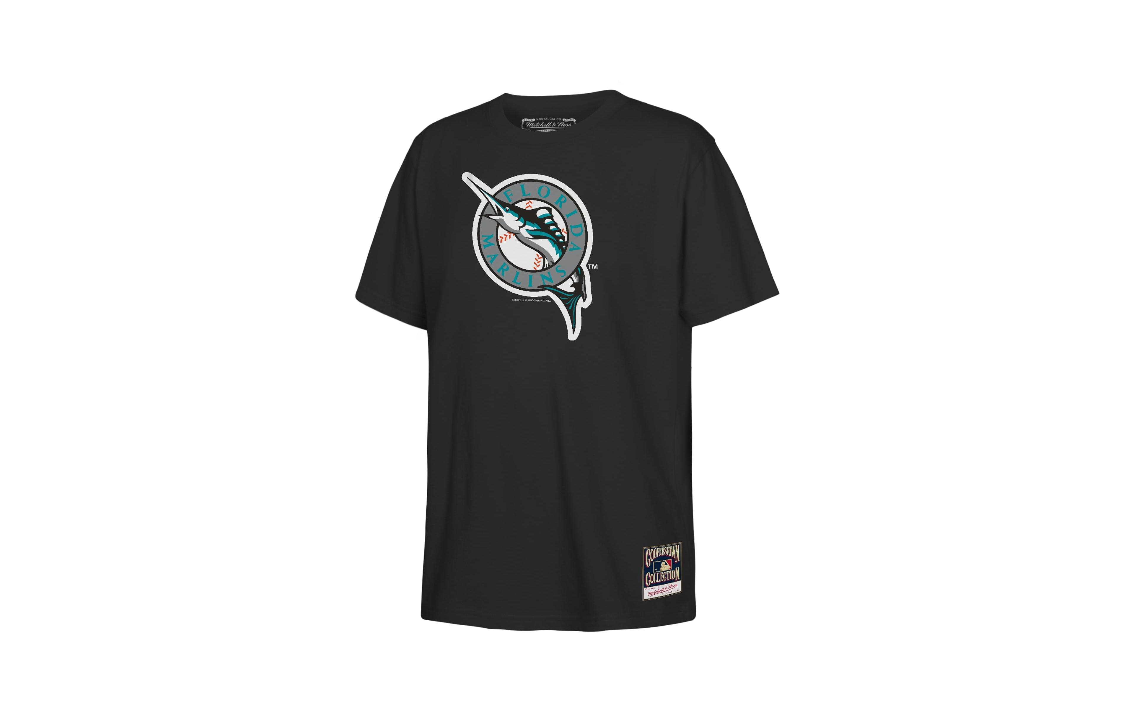 Mitchell & Ness Boys' and Girls' Florida Marlins Retro Logo Classic-Fit T-Shirt