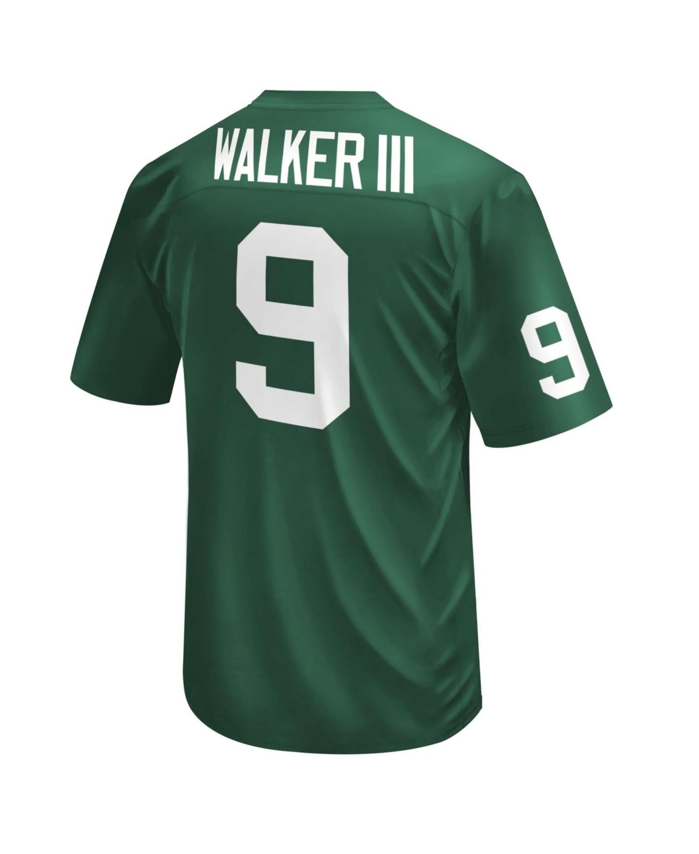 Детский топ Original Retro Brand Kenneth Walker III Green Michigan State Spartans Commemorative Classics Printed Football Jersey — фото 3