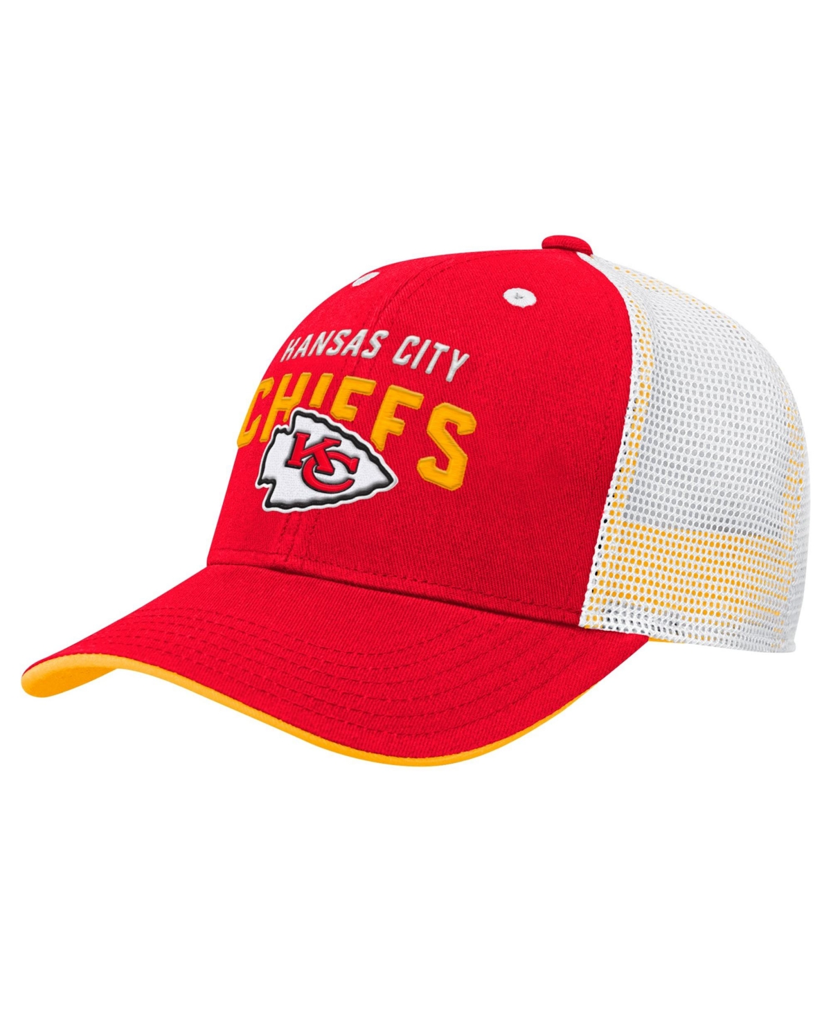 Outerstuff Preschool Kansas City Chiefs Core Lockup Trucker Mesh Cap - Red, White