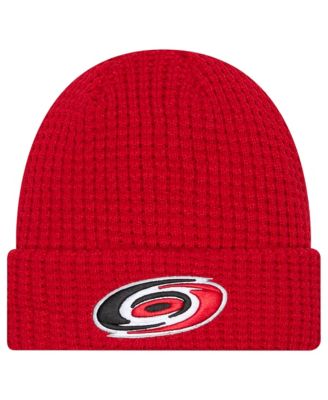 Men's Red Carolina Hurricanes Waffle Cuffed Knit Hat
