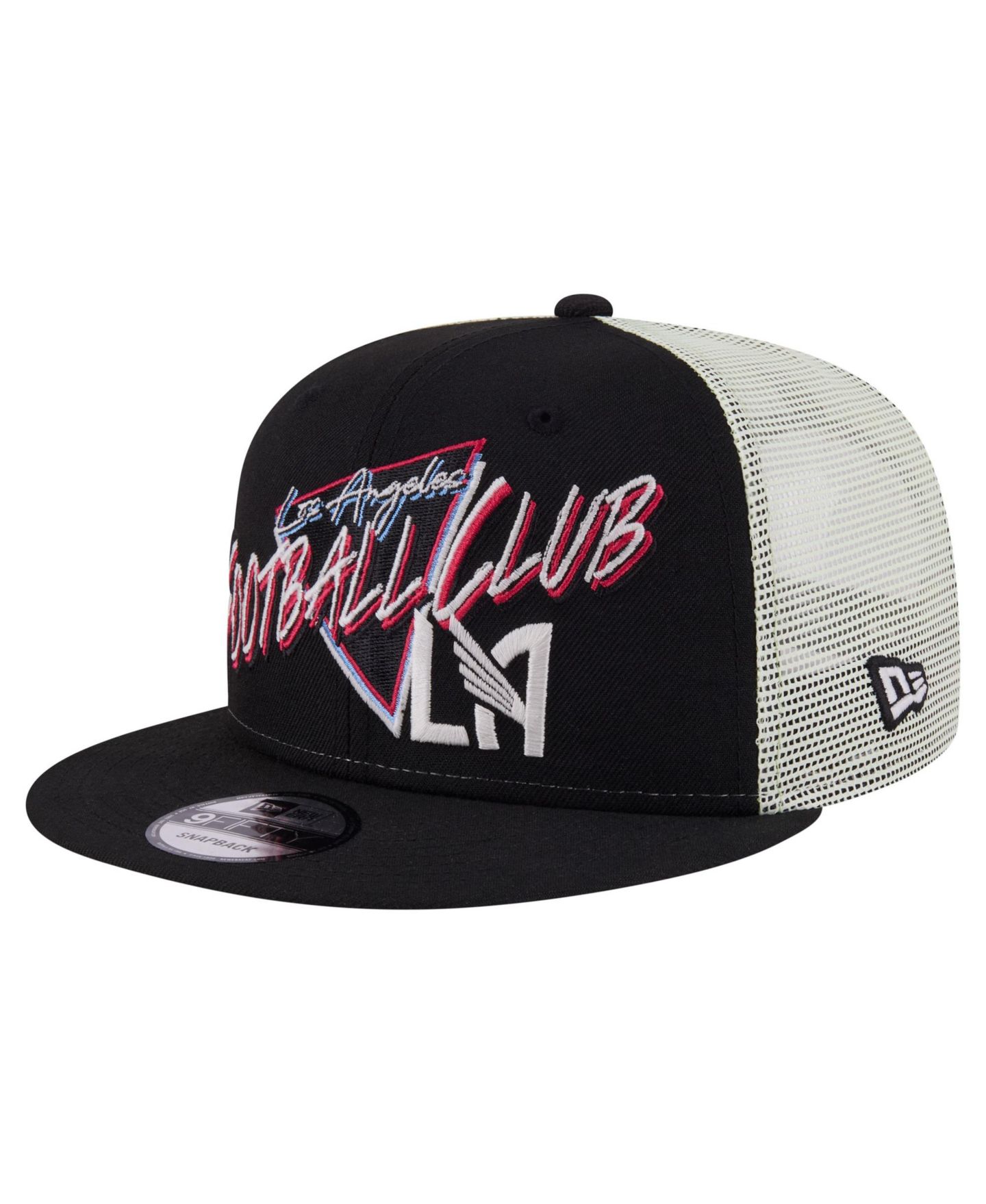 Мужская кепка New Era Black Lafc Neon 9FIFTY Snapback Hat — фото 1