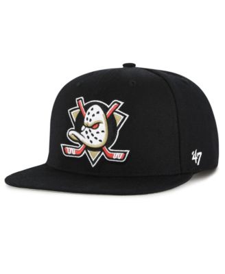47 Brand Men's Black Anaheim Ducks No Shot Captain Snapback Hat