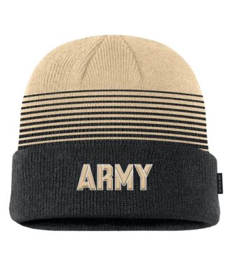Men's Black/Gold Army Black Knights 2026 On-Field Gradient Terra Cuffed Knit Hat
