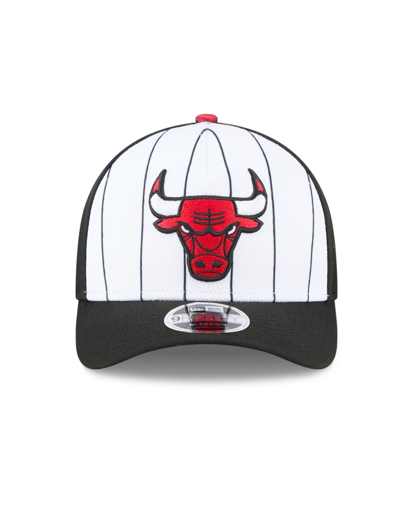 Мужская кепка New Era White/Black Chicago Bulls 2025 NBA Tip Off M-Crown A-Frame 9FORTY Adjustable Hat — фото 2