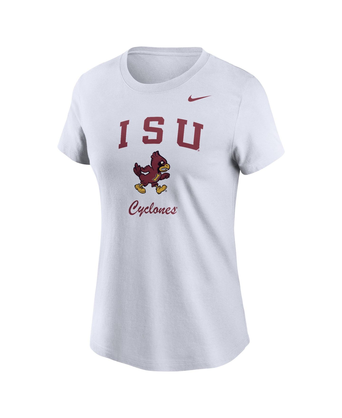 Женская футболка Nike White Iowa State Cyclones Primary — фото 2