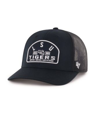 47 Brand Men's Black LSU Tigers Leland Trucker Adjustable Hat