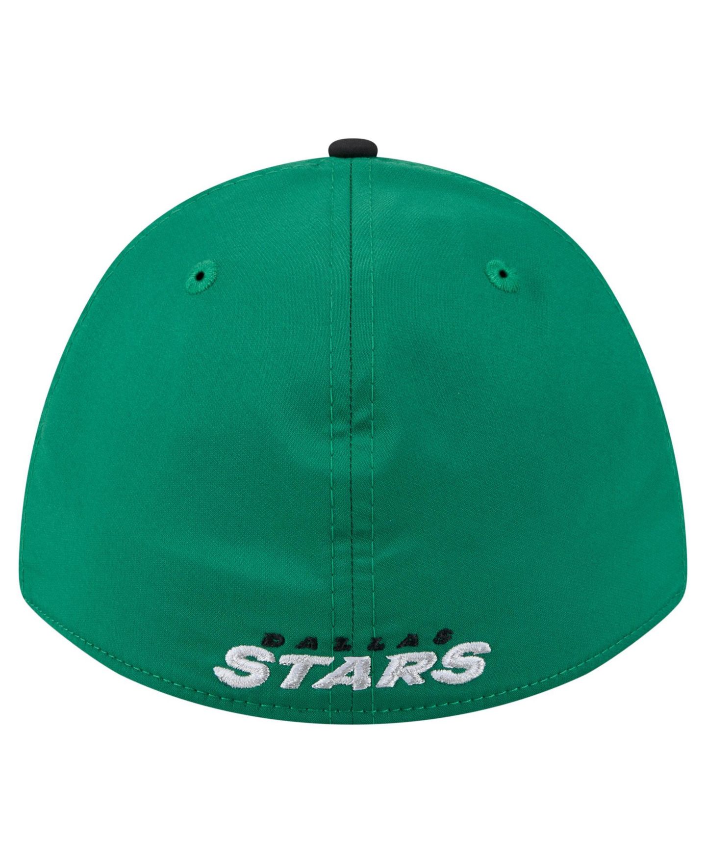 Мужская кепка New Era Kelly Green/Black Dallas Stars 2-Tone Featherweight 39THIRTY A-Frame M-Crown Flex Hat — фото 4