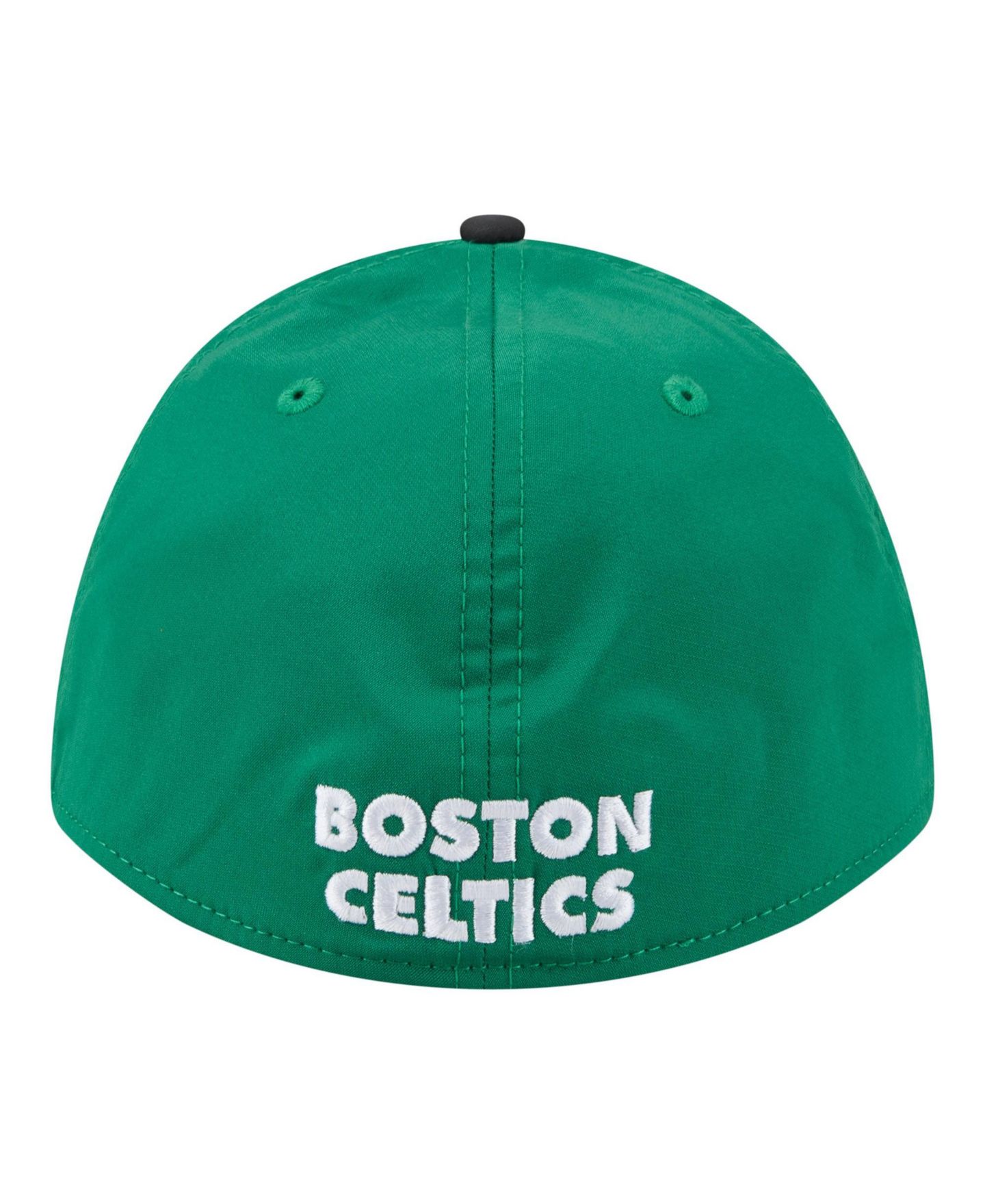 Мужская кепка New Era Kelly Green/Black Boston Celtics Rope Two-Tone M-Crown A-Frame 39THIRTY Flex Hat — фото 4