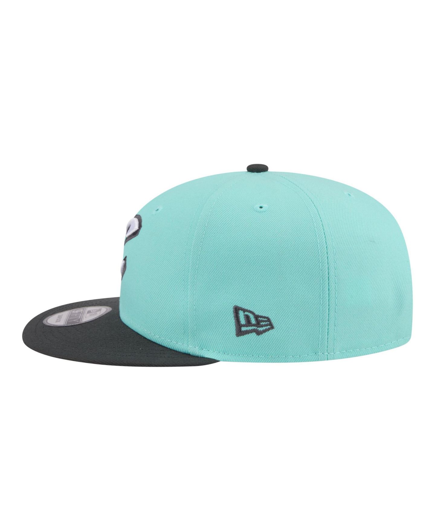 Мужские головные уборы New Era Turquoise/Charcoal Cleveland Cavaliers Color Pack Two-Tone 9FIFTY Snapback Hat — фото 6