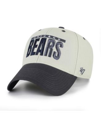 Men's '47  Gray/Black Chicago Bears Half Block Text MVP Adjustable Hat