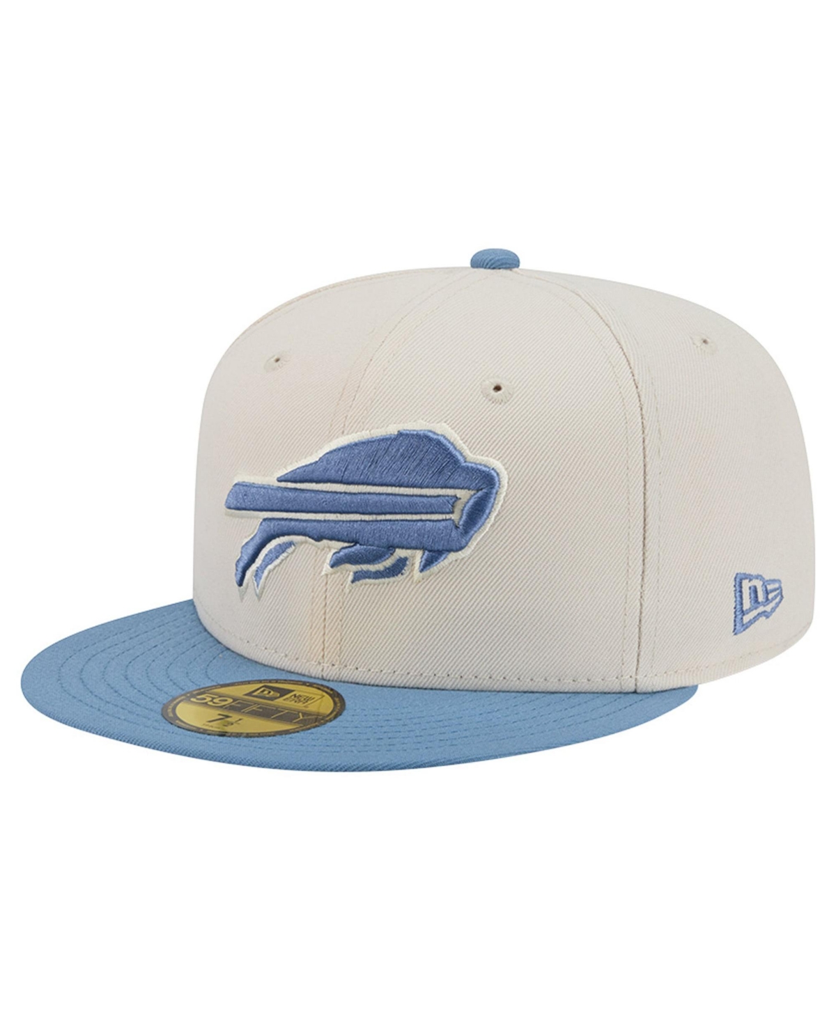 Men's New Era Cream/Blue Buffalo Bills Color Pack 59FIFTY Fitted Hat
