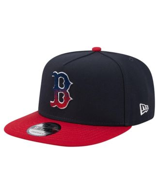 Men's Navy/Red Boston Red Sox Chenille Gradient A-Frame 9FIFTY Snapback Hat