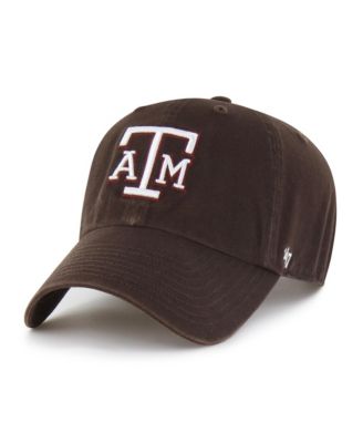Men's '47  Brown Texas A&M Aggies Vault Clean Up Adjustable Hat