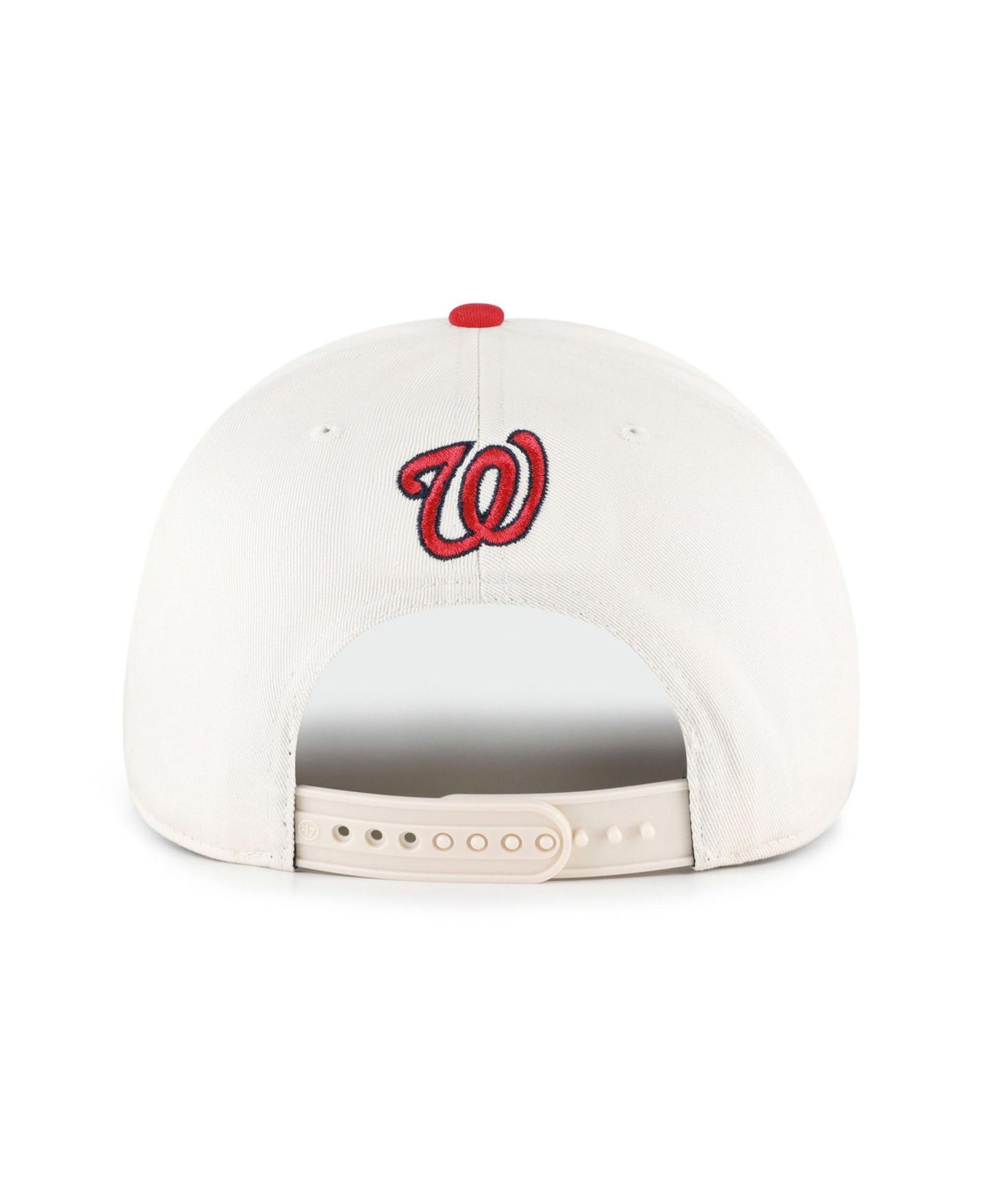 Кепка '47 Brand Natural/Red Washington Nationals Rope Script Hitch Adjustable Hat — фото 3