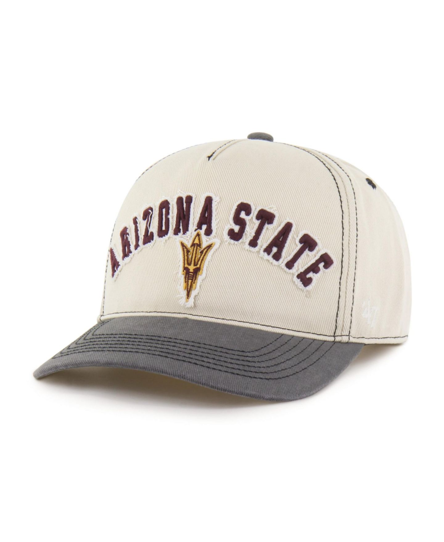 Кепка '47 Brand Tan/Black Arizona State Sun Devils Well-Worn Calderwood Hitch Adjustable Hat — фото 2