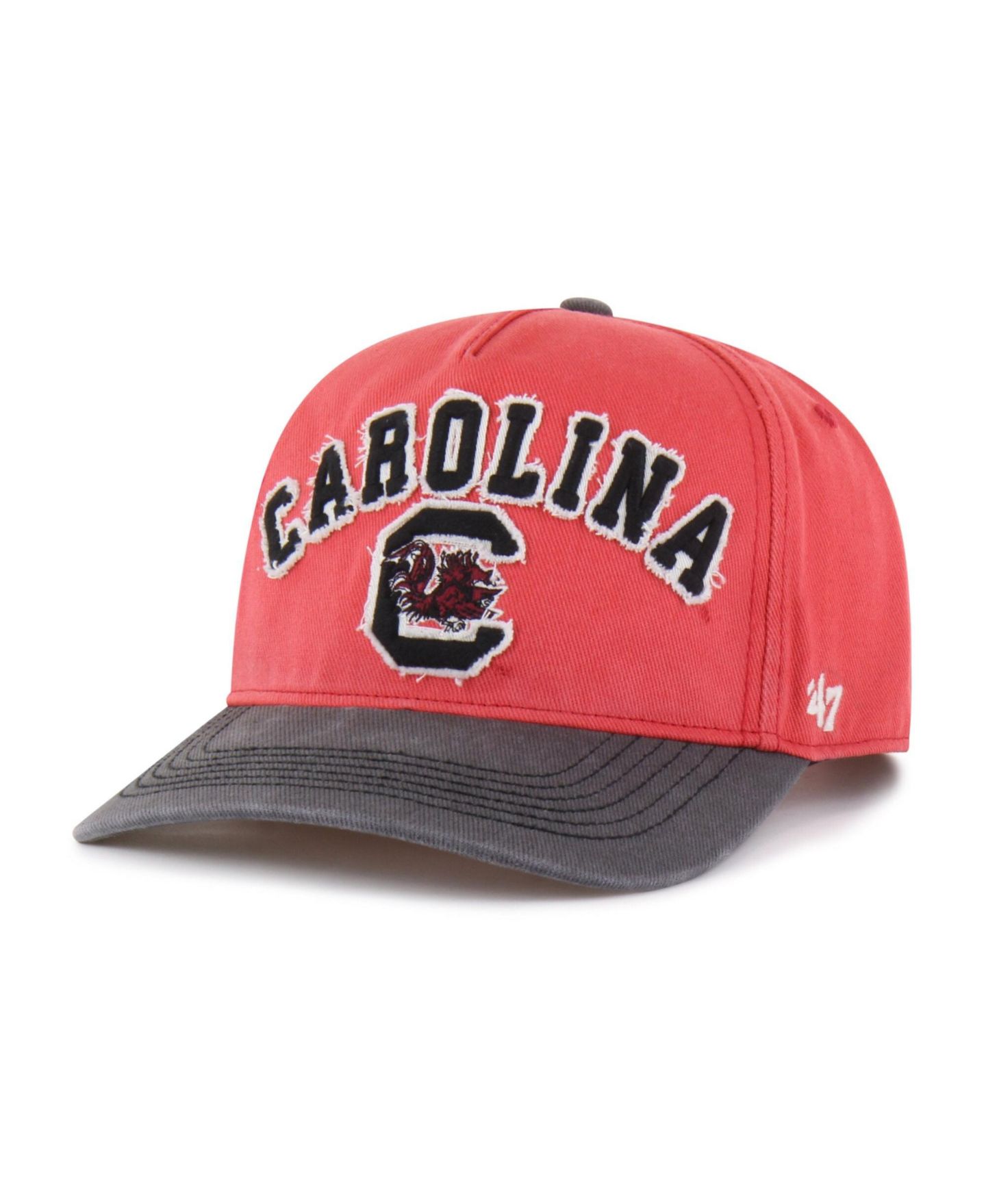 Кепка '47 Brand Red/Black South Carolina Gamecocks Well-Worn Calderwood Hitch Adjustable Hat — фото 2