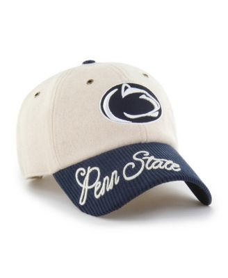 Women's '47 White/Navy Penn State Nittany Lions Rope Script Clean Up Adjustable Hat
